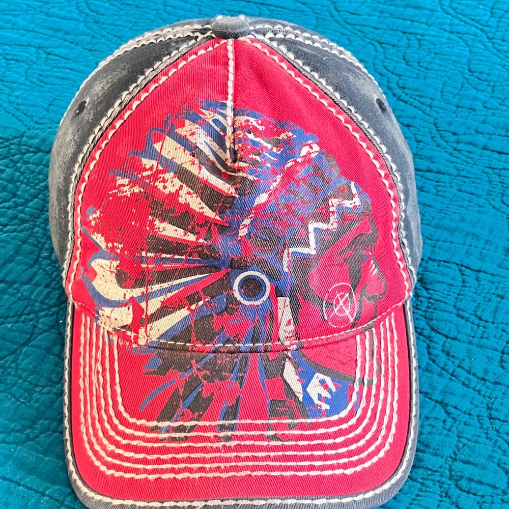 American Needle Red and Gray Kids Hat